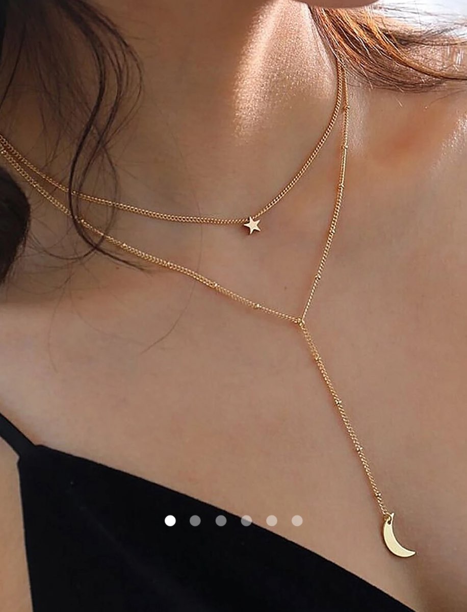 Moon Necklace 021 // Gold