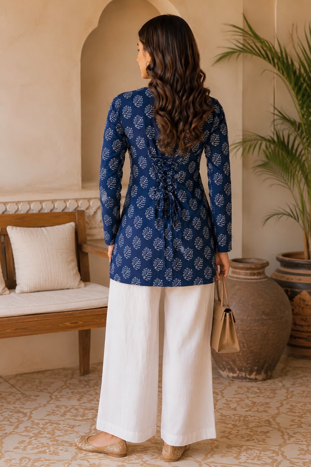 Shararat Short Kurti // Blue