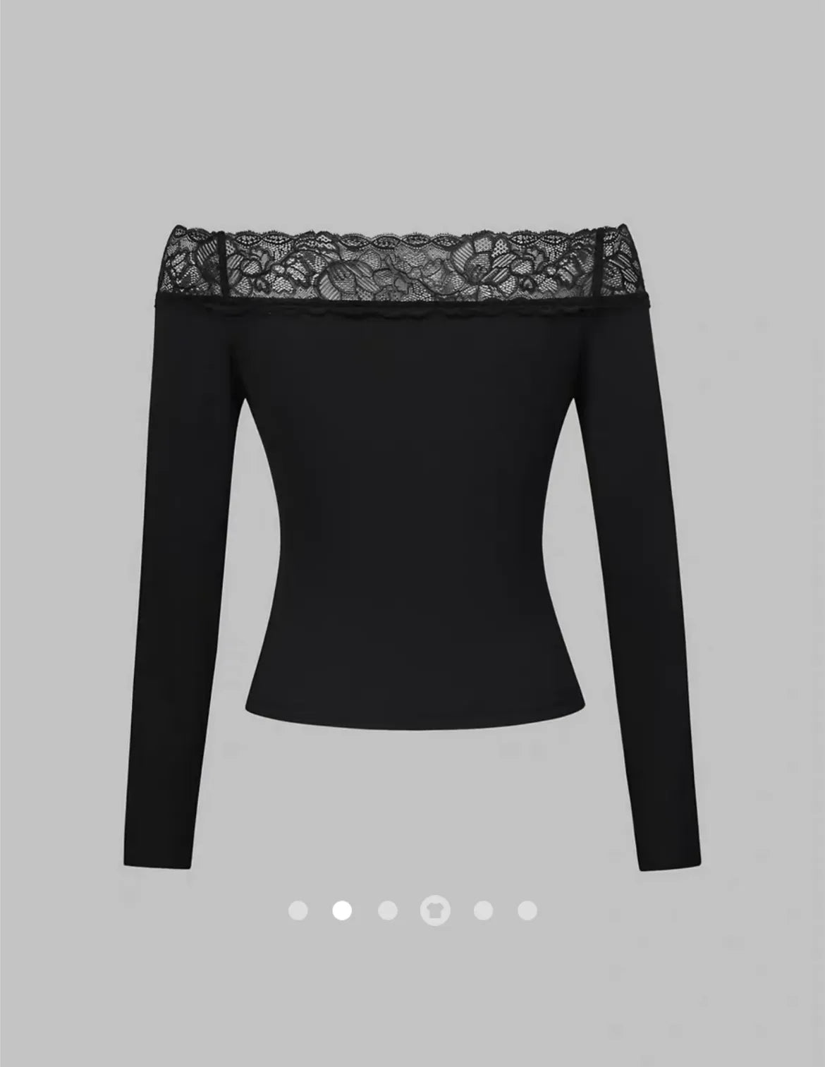Lace Pullover T-Shirt // Black
