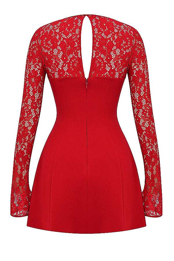 Daisy Mini Dress // Red