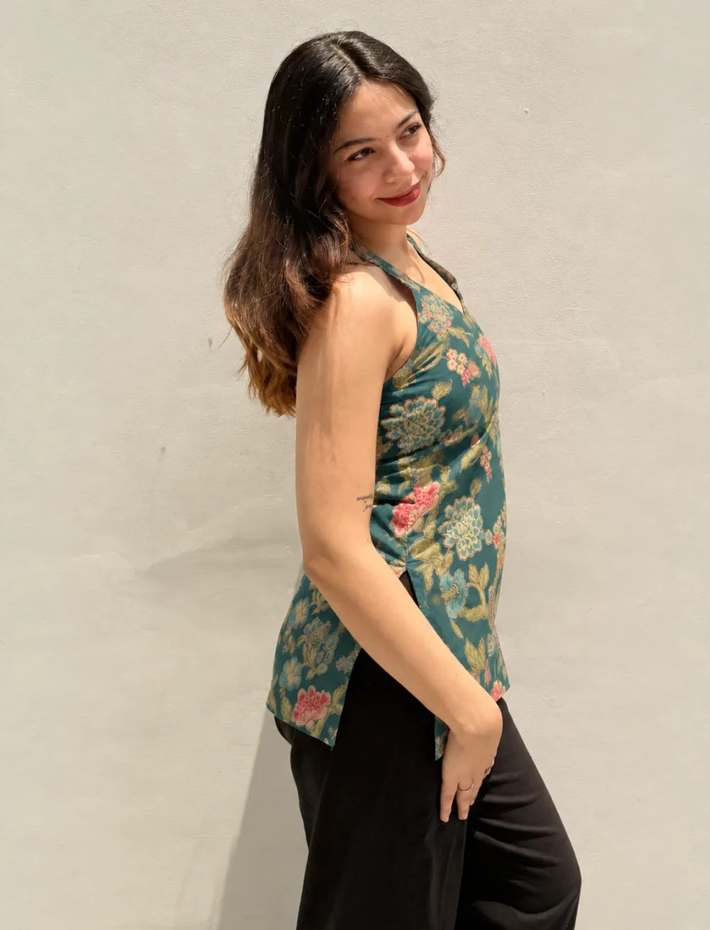 Virti // Halter Neck Kurti (100% Cotton)