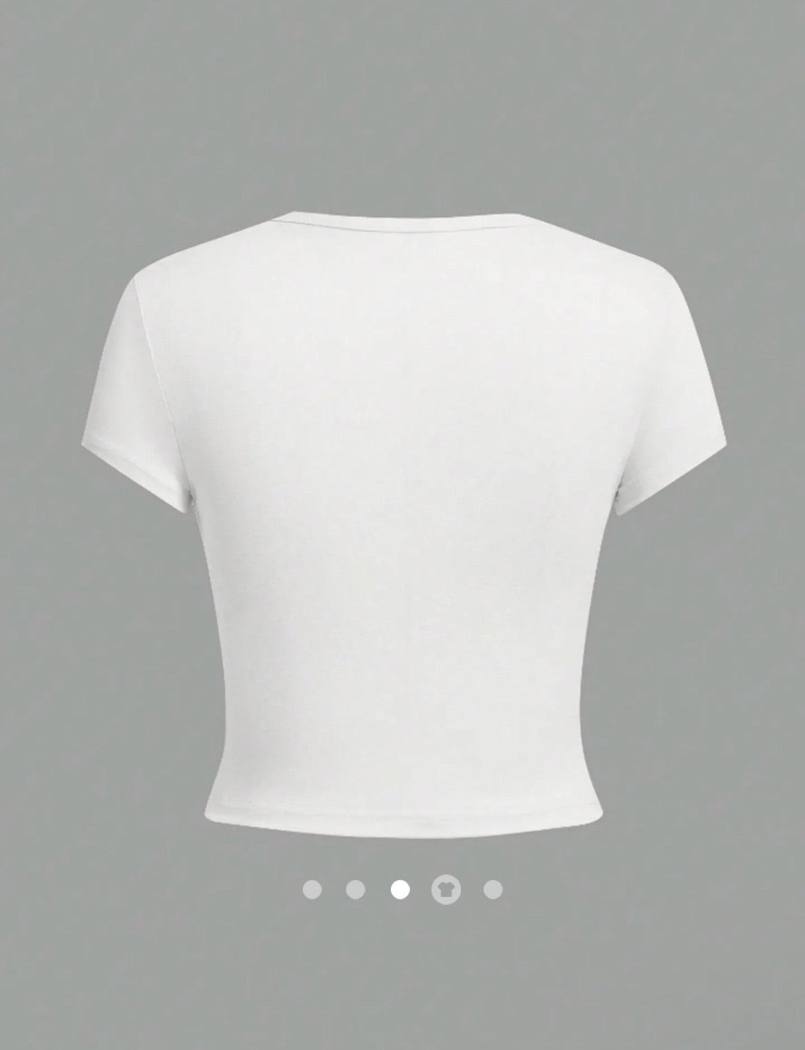 Flower Printed Tee // White