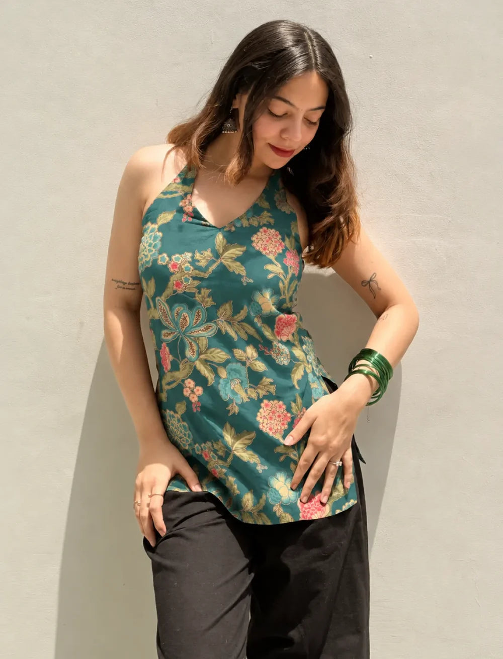 Virti // Halter Neck Kurti (100% Cotton)