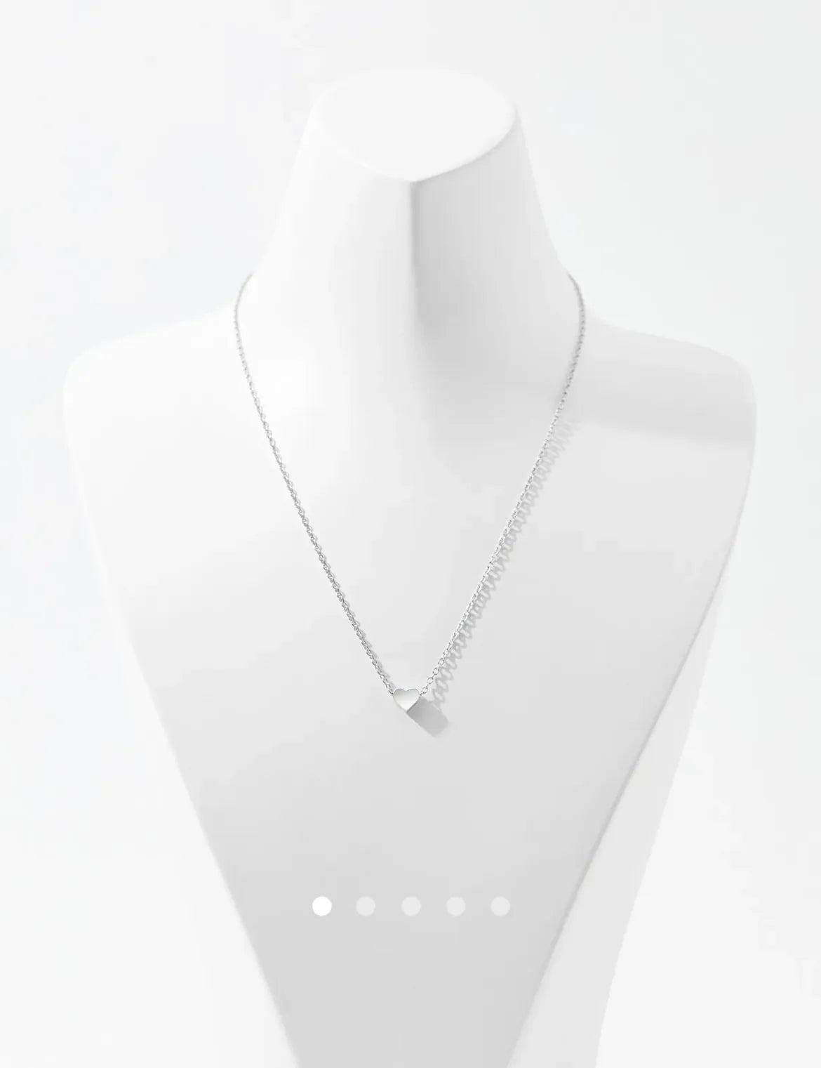 Heart Necklace 026 // Silver