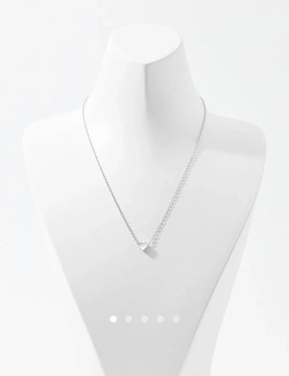Heart Necklace 026 // Silver