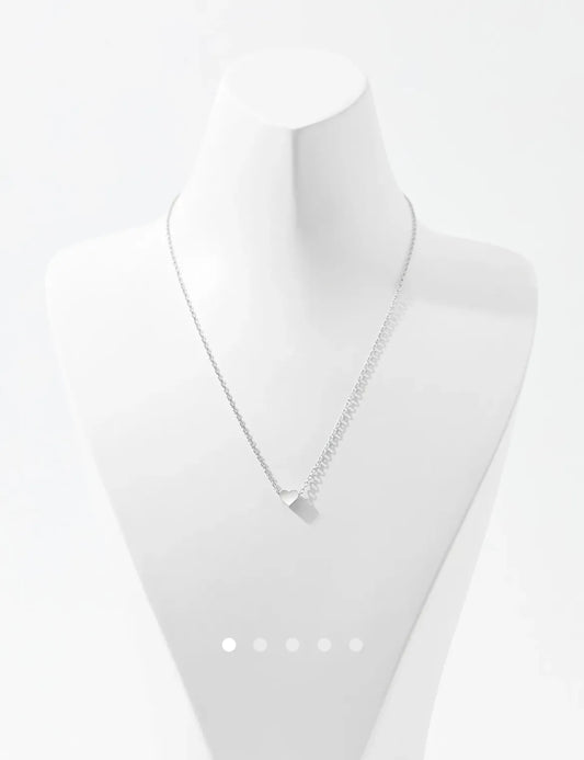 Heart Necklace 026 // Silver
