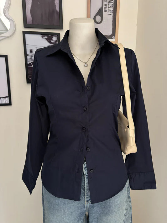 Long Sleeve Shirt // Navy