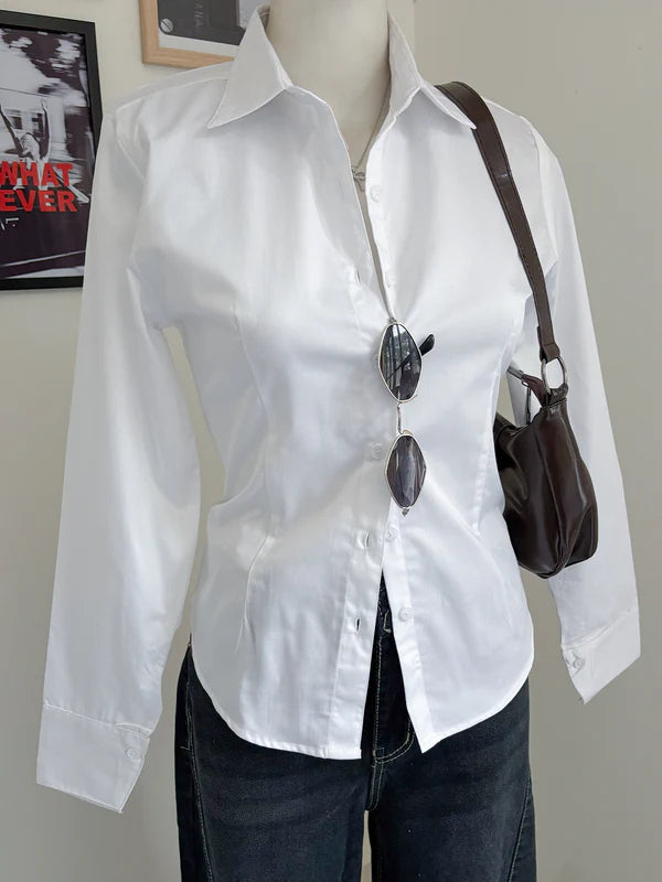 Long Sleeve Shirt // White
