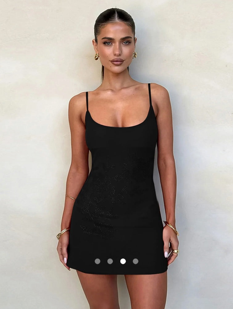 Backless Bodycon Dress 002 // Black