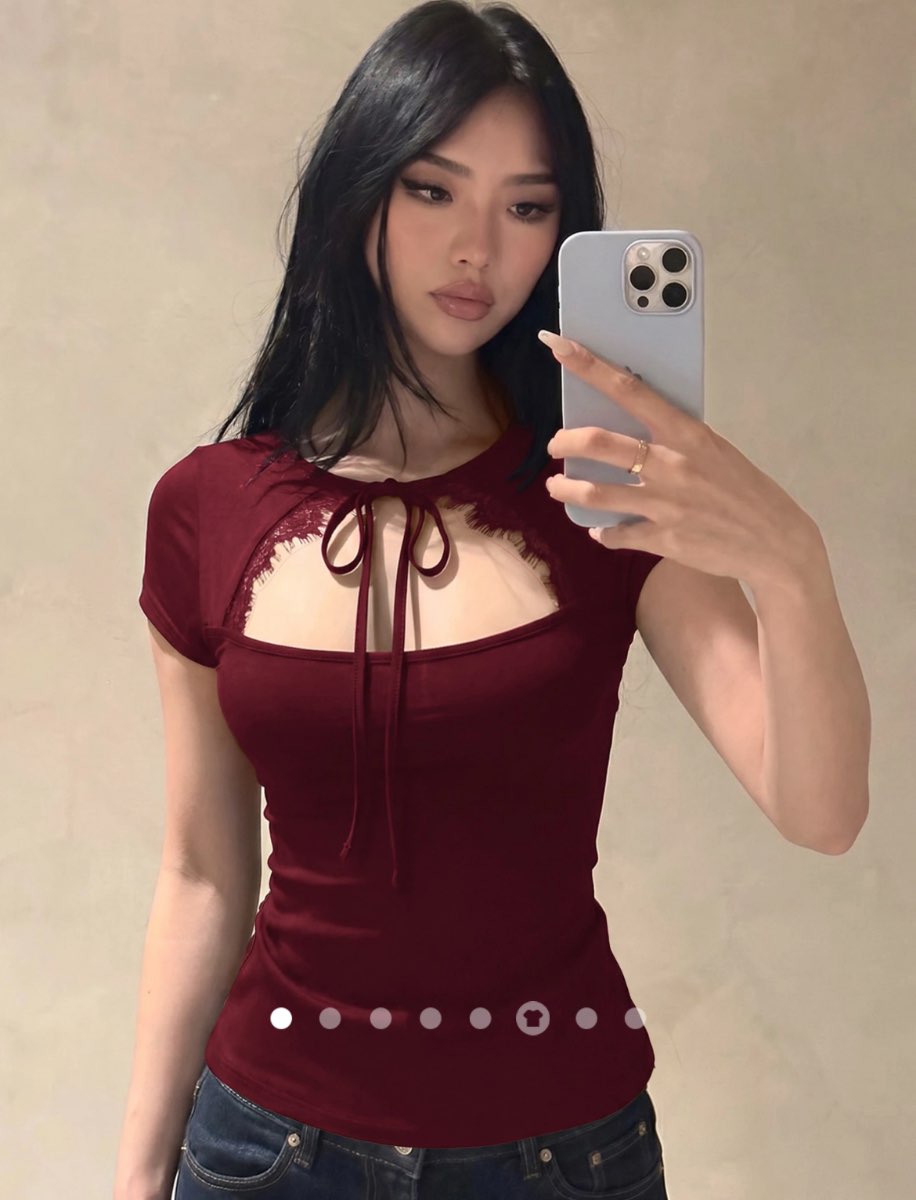 Tie Up Top 002 // Burgundy