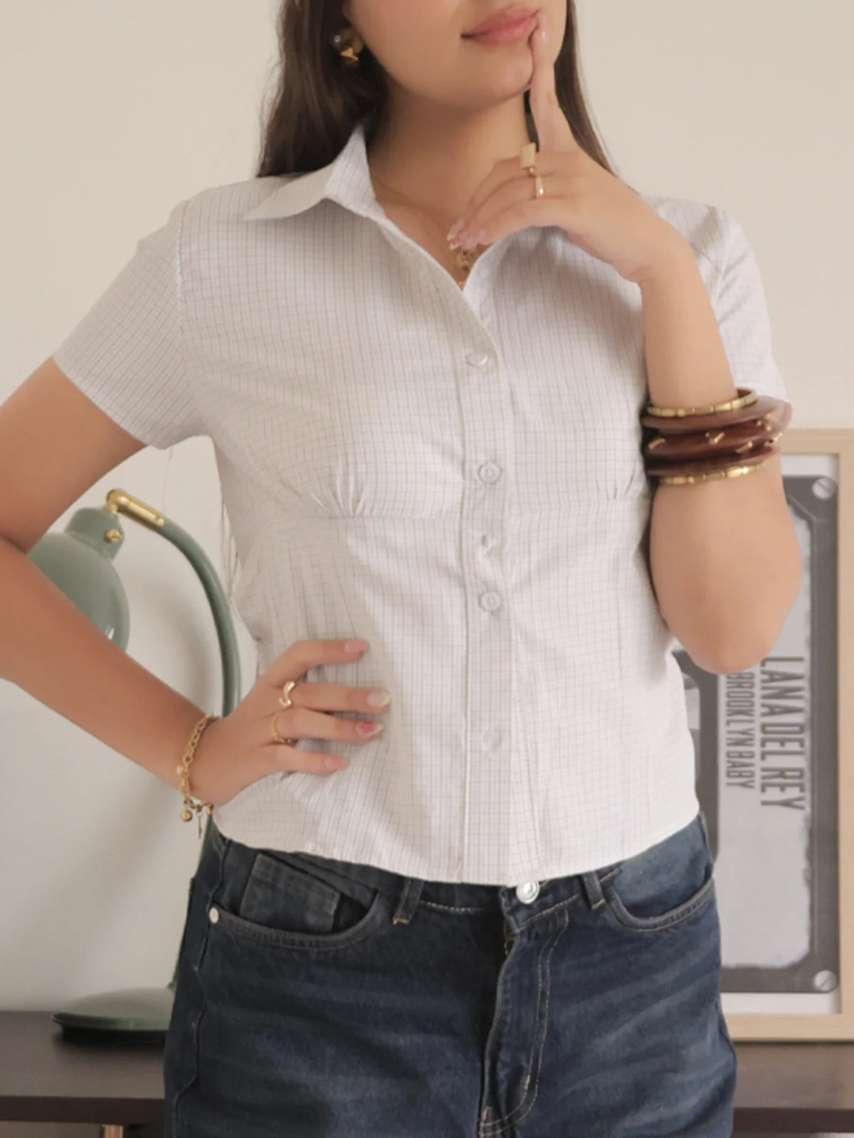 Cookie Crumble // Checks Short Sleeve Fitted Shirt