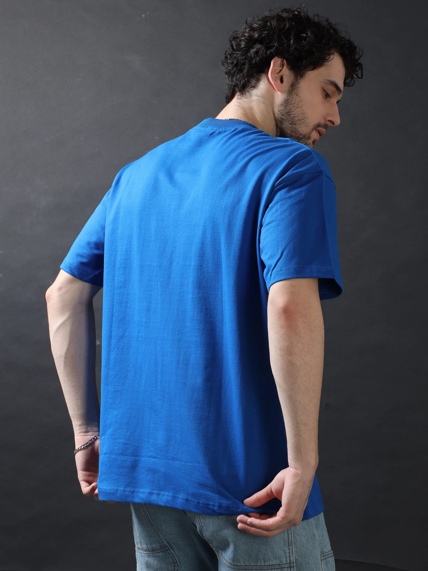 ROYAL BLUE Oversized Tshirt // 100% Cotton - 240 GSM