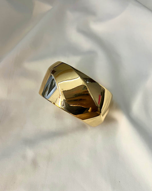 Chunky Bangle (Anti Tarnish) 005 // Gold
