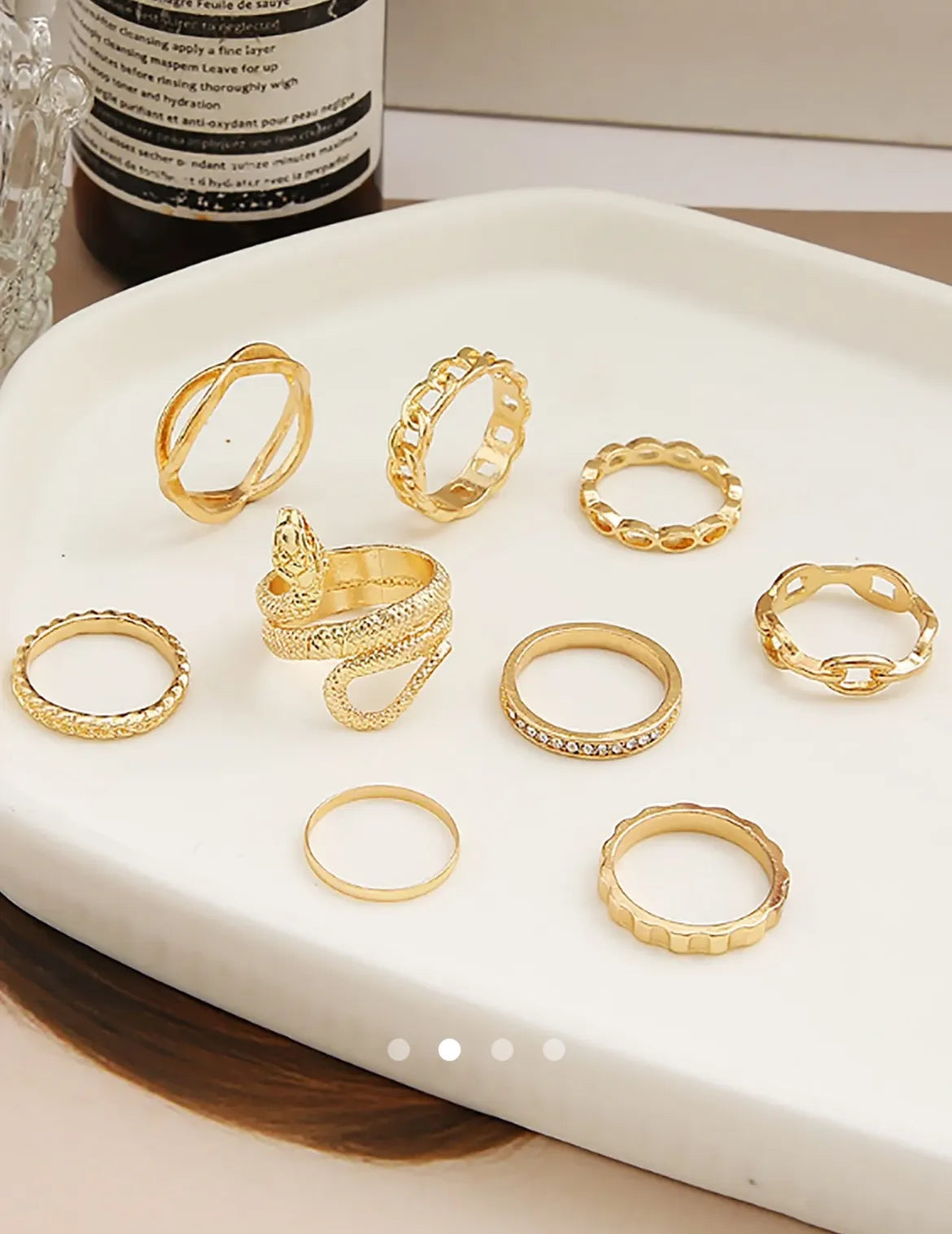 Animal Ring Set 016 // Gold