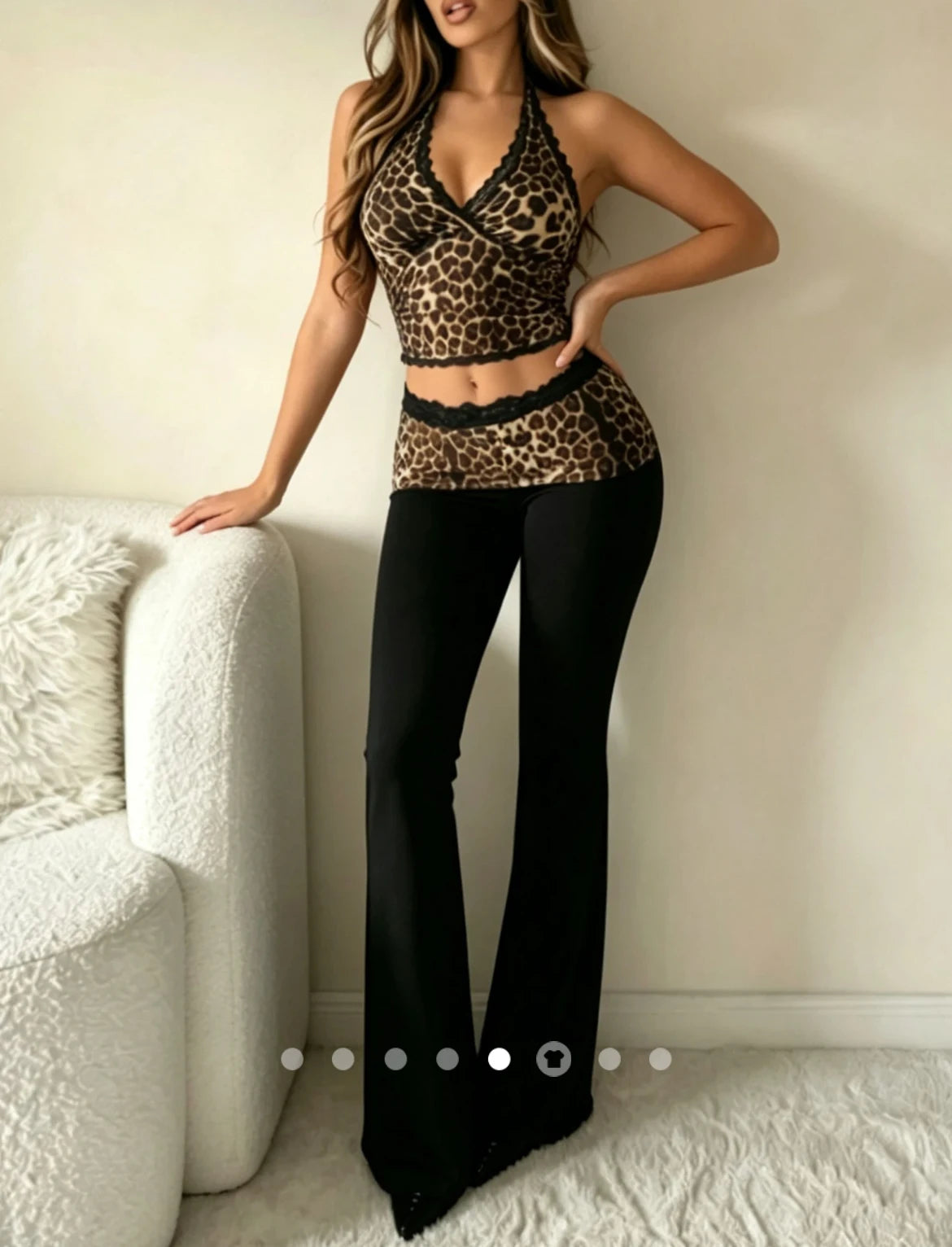 Lace Co-ord Set // Leopard