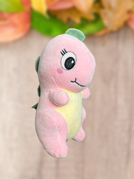 Cute Dino Soft Toy // Baby Pink