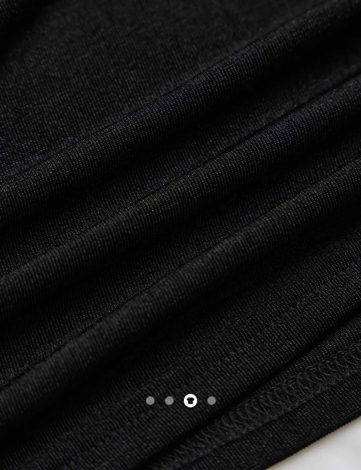 Draped Cowl Neck Top // Black