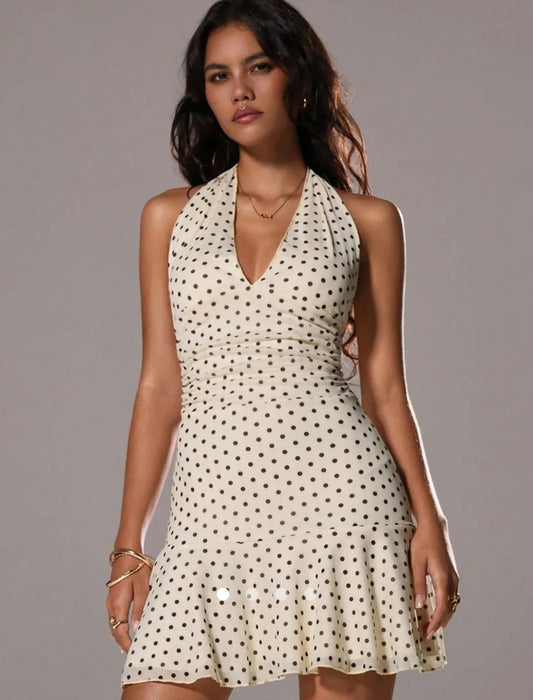 Backless A-Line Dress // Apricot