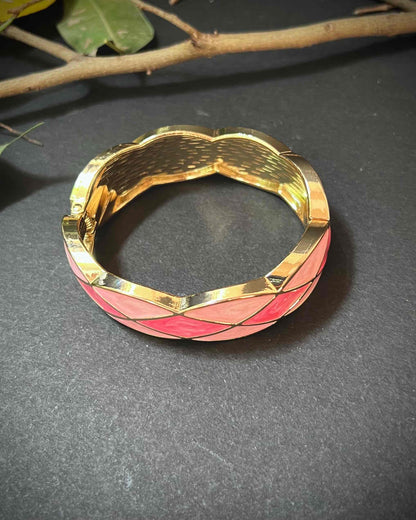 Chunky Bangle (Anti Tarnish) 029 // Pink