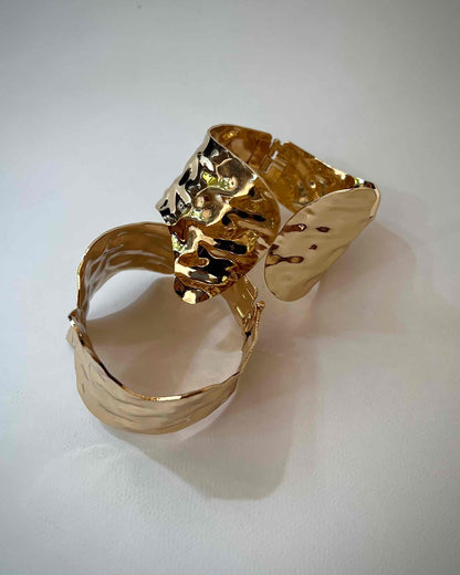 Chunky Bangle (Anti Tarnish) 015 // Gold