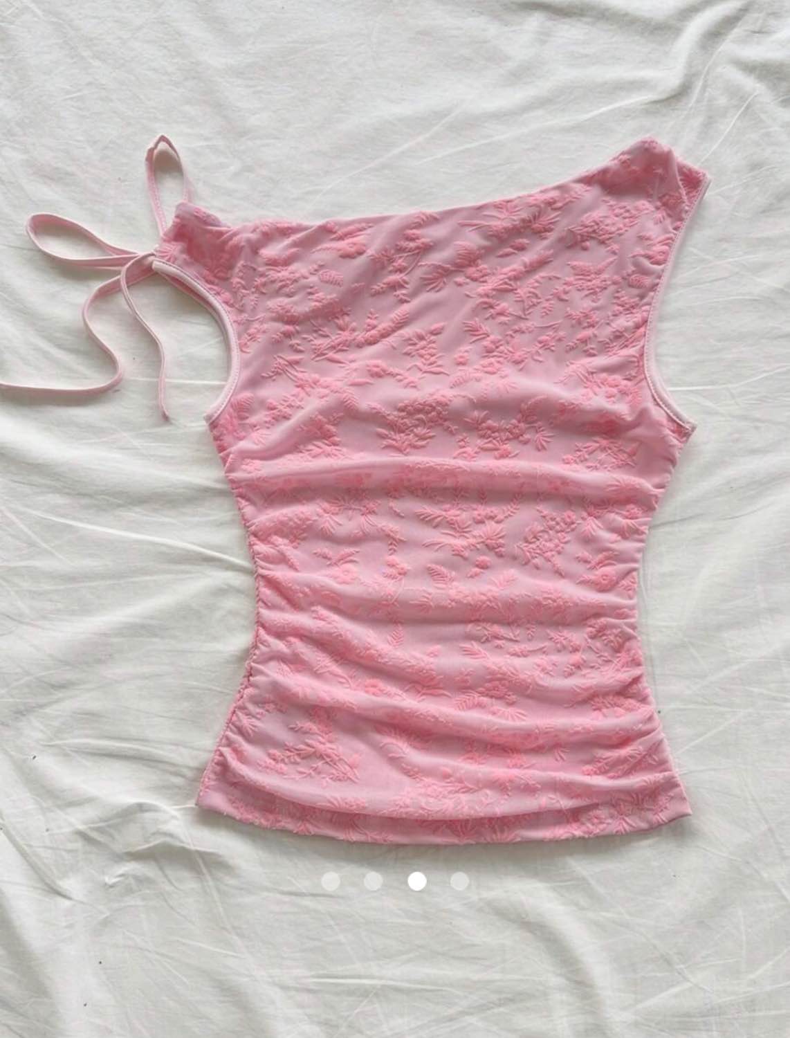 Asymmetric Tank Top // Pink