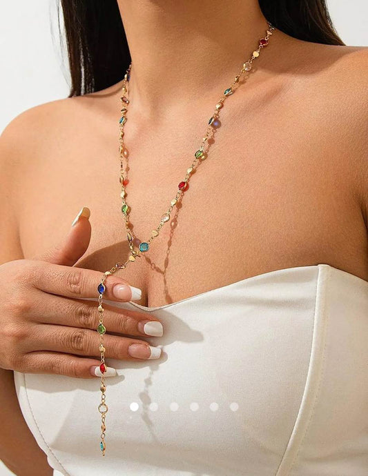 Rhinestone Necklace // 017