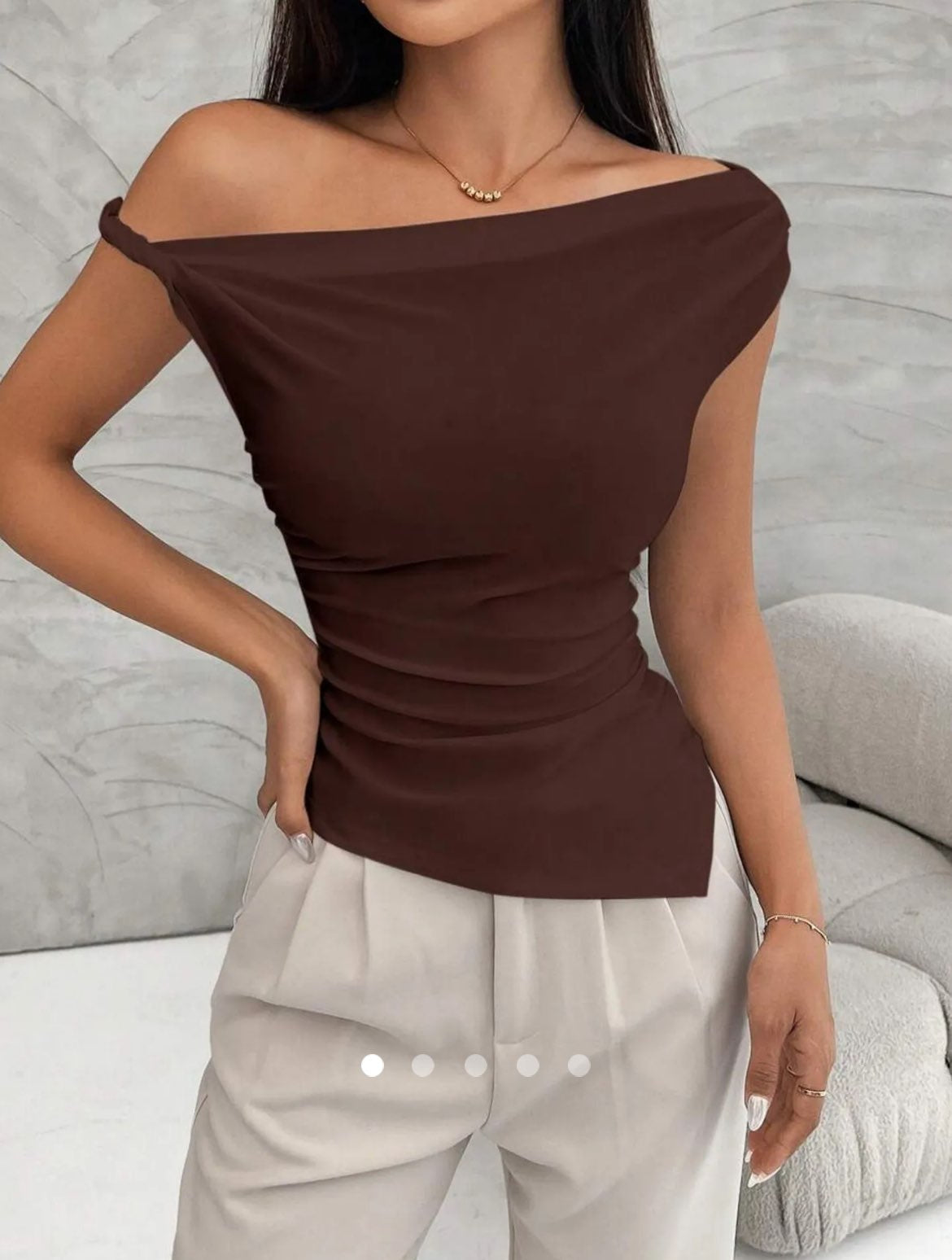 Knotted Top // Brown