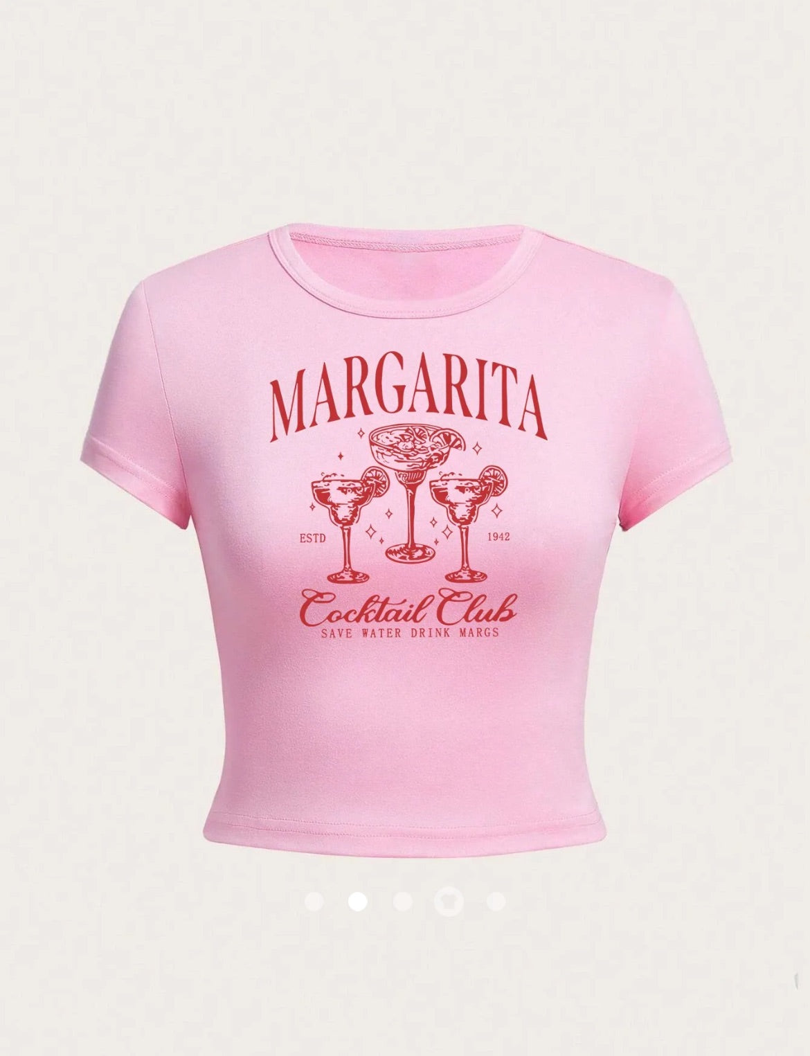 Printed Tee // Pink