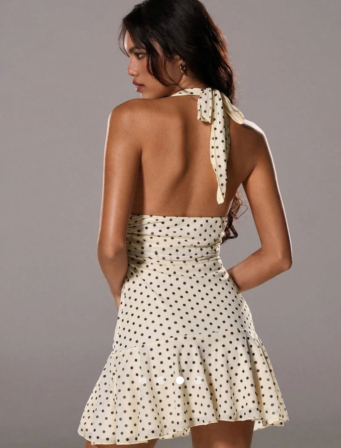Backless A-Line Dress // Apricot