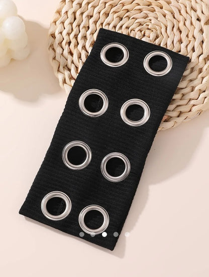 Circular Ring Head Band // Black
