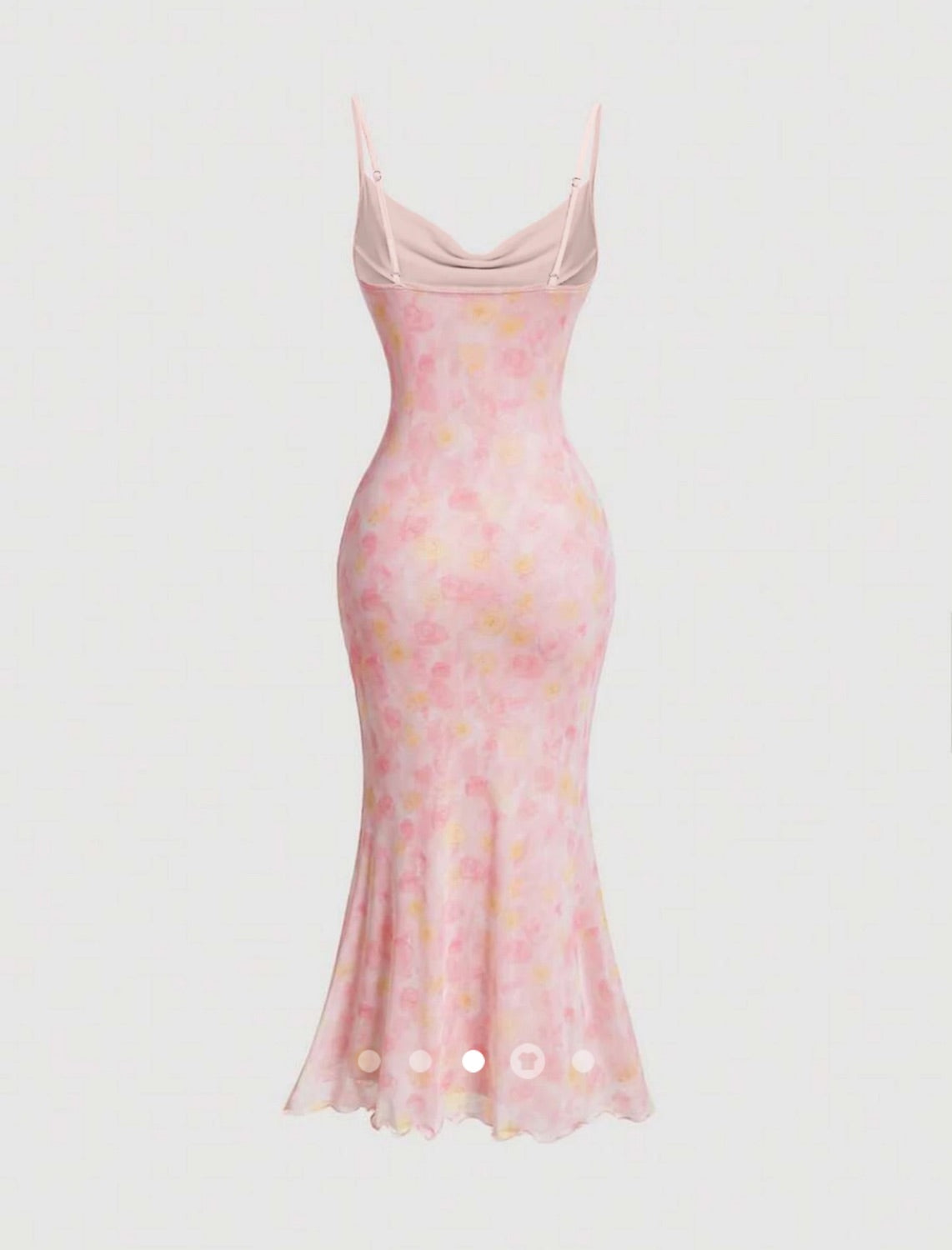 Ruffle Slip Dress // Pink