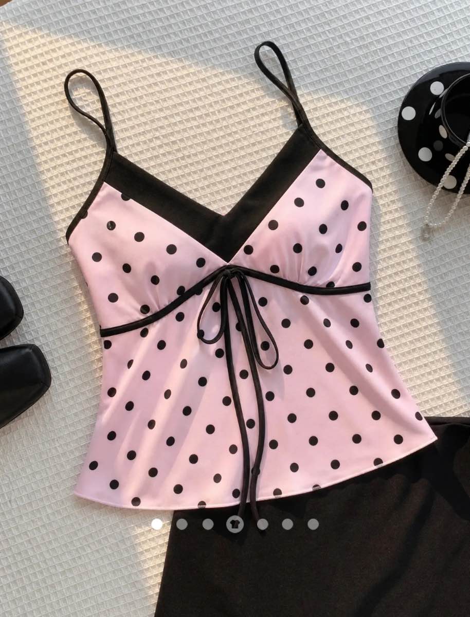 Bow Cami Top // Pink