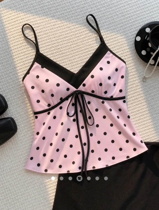 Bow Cami Top // Pink