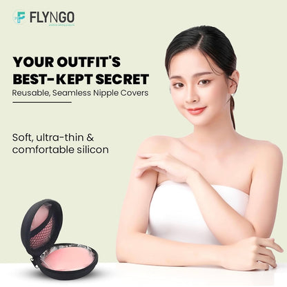 FLYNGO Reusable Nipple Covers (2 Pair) // Nude
