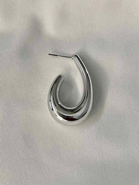 Chunky Earrings // Silver