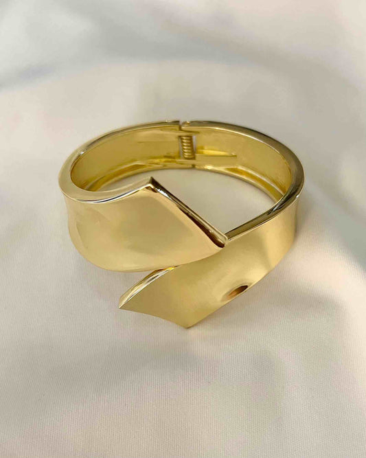 Chunky Bangle (Anti Tarnish) 008 // Gold