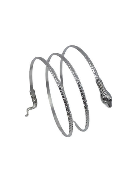 Snake Arm Cuff // Silver