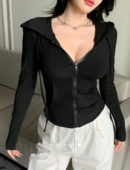 Solid Color Hoodie // Black