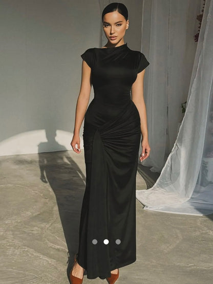 Knotted Maxi Dress // Black