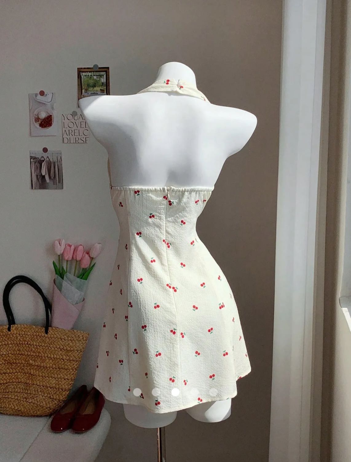 Bow A-Line Dress // Off White