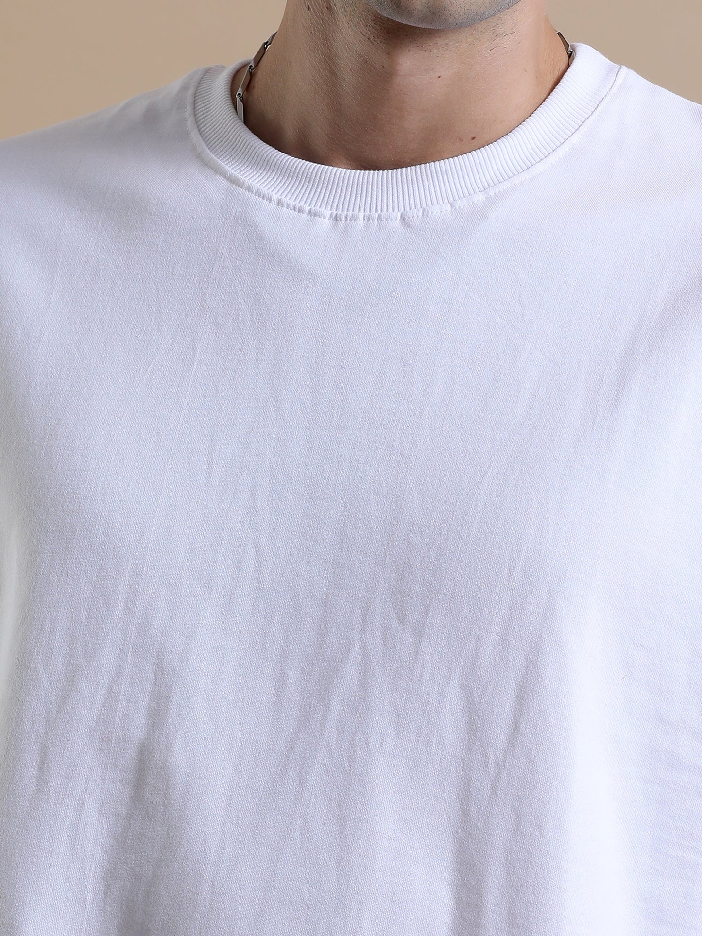 WHITE Oversized Tshirt // 100% Cotton - 240 GSM