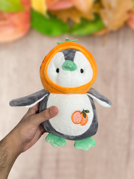 Baby Penguin Soft Toy // Orange