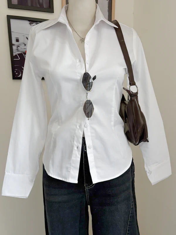 Long Sleeve Shirt // White