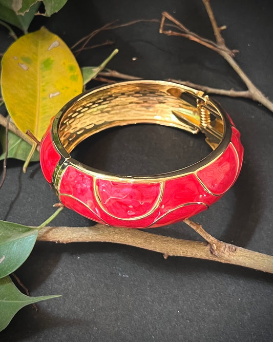 Chunky Bangle (Anti Tarnish) 019 // Pink