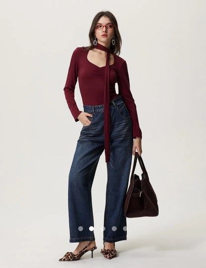 Gathered Top // Burdundy