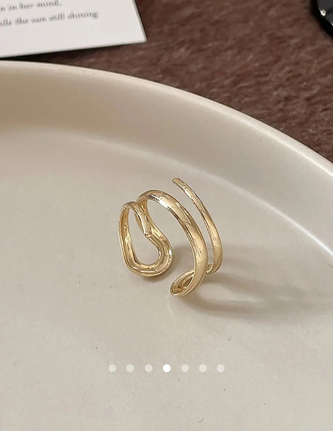 Bracelet & Ring Set (2pc) // Gold