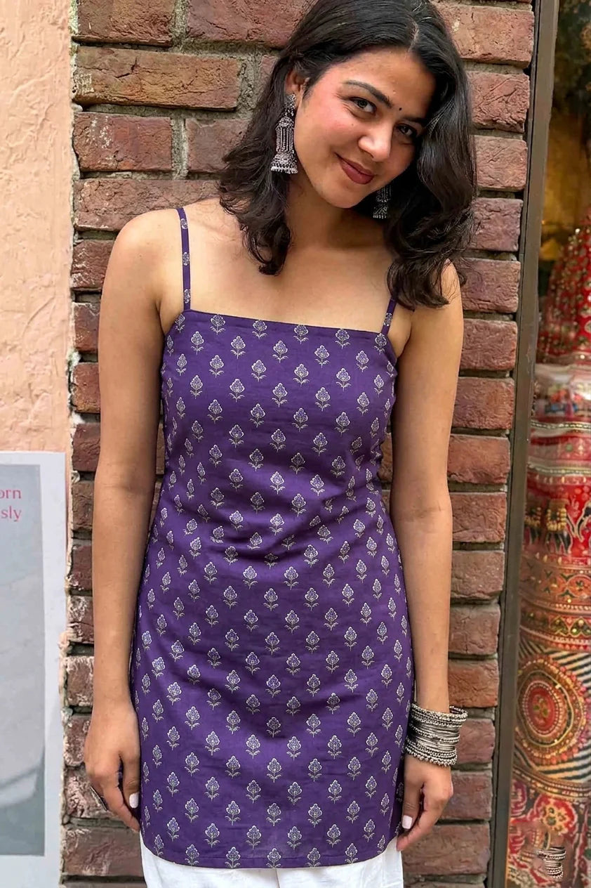 Chahat Short Kurti // Purple