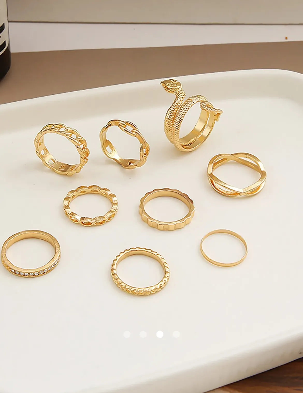 Animal Ring Set 016 // Gold