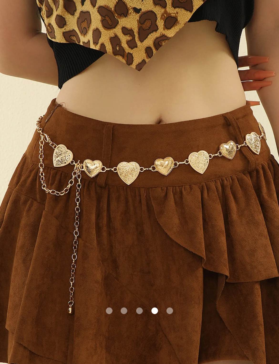 Heart Waist Chain Belt 002 // Gold