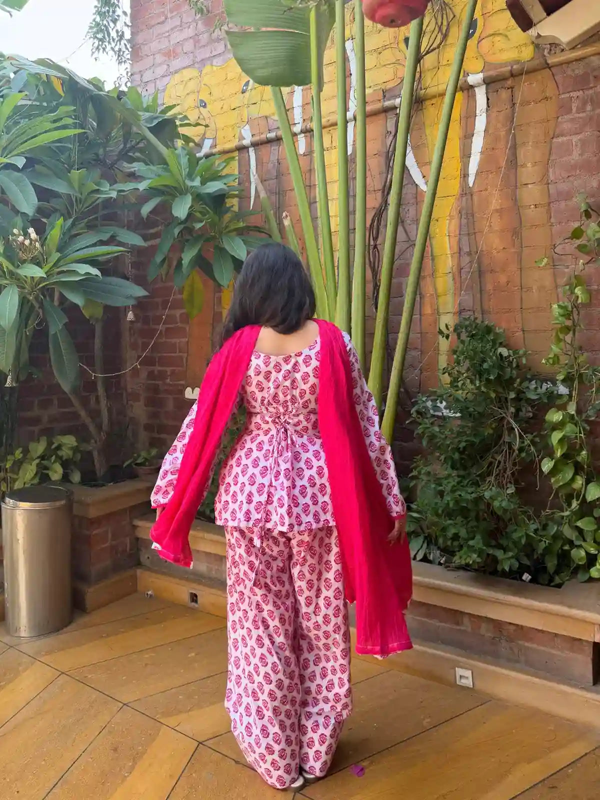 Gulabi Adah // 3pc Farshi Set (100% Cotton)